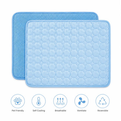 Dog Cooling Mat — Ice Silk Cooling Pad for Dogs & Cats